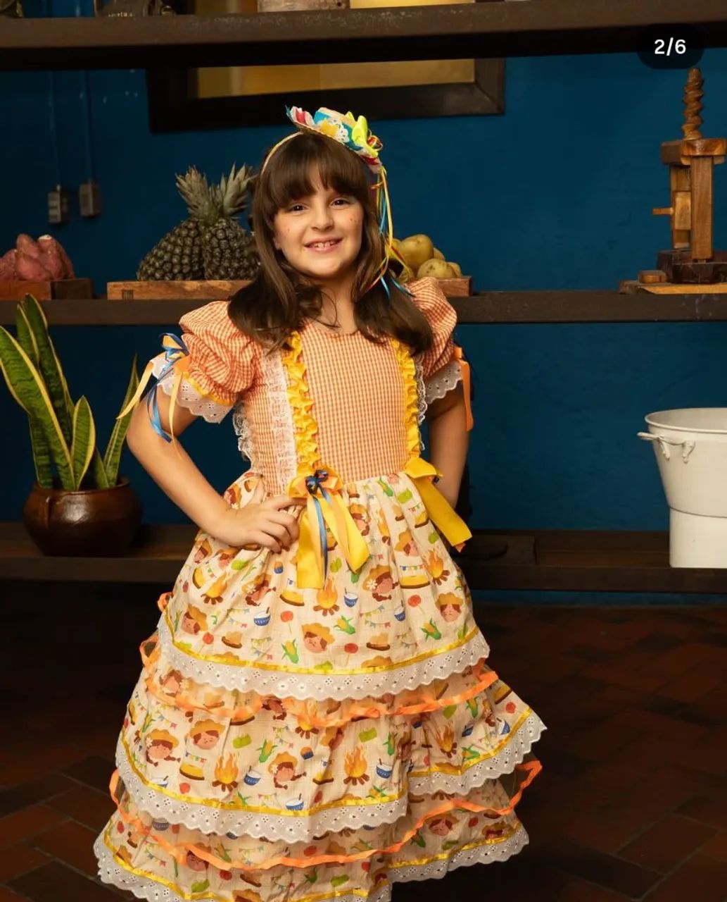 Vestido Festa Junina Infantil