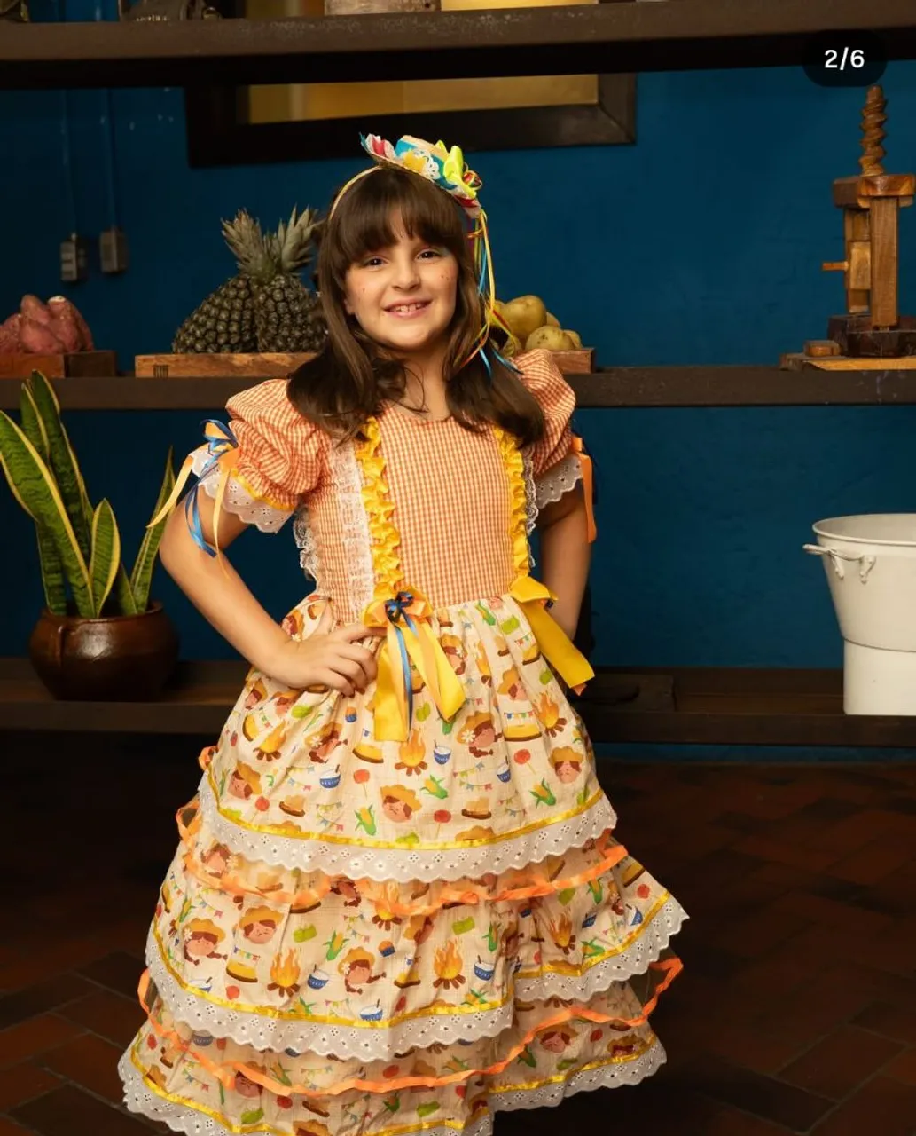 Vestido Festa Junina Infantil