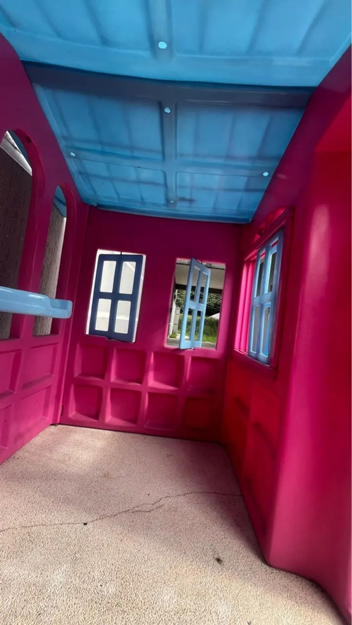 Casinha de Brincar Infantil Rosa - Foto 5