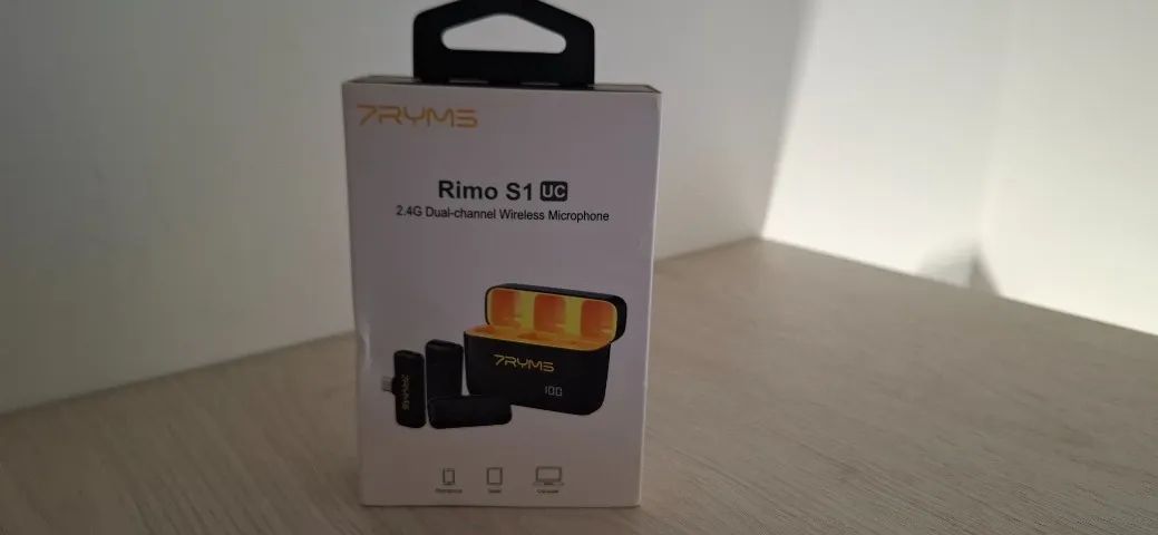 Microfone 7Ryms Rimo S1 Uc Wireless Preto - Foto 4