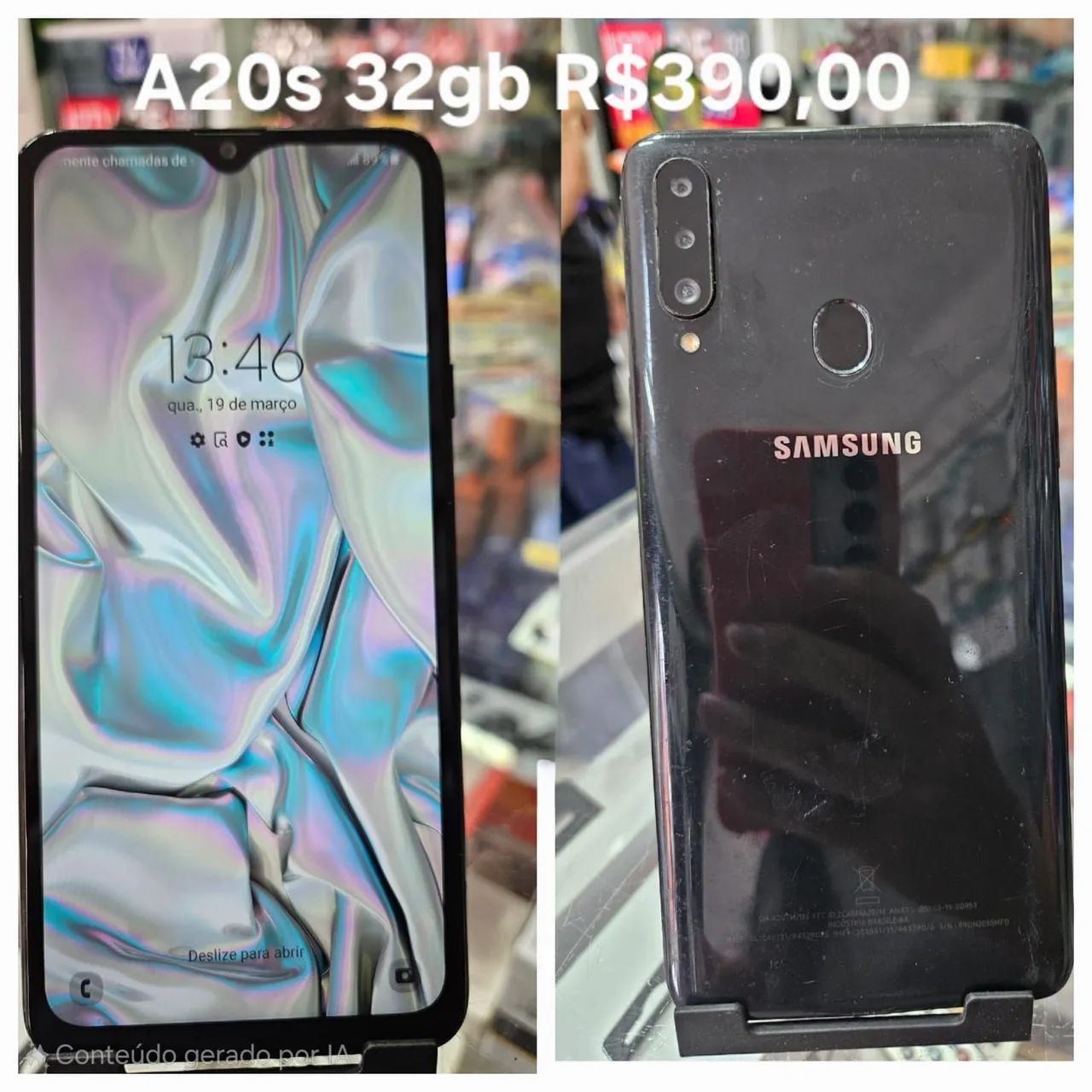 Celular usado A20S 32GB 