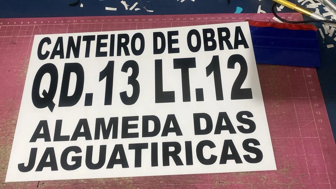 Placa de endereço 