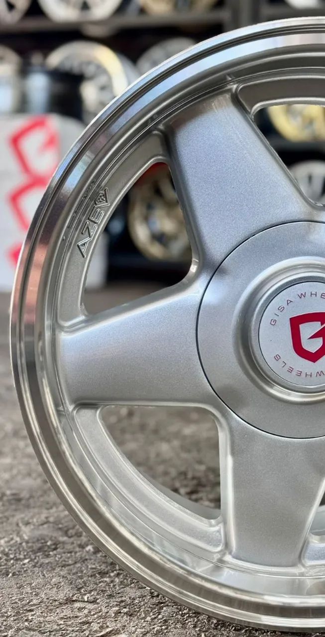 rodas Gisa Miami aro 15 Furação 4x100 - Foto 3