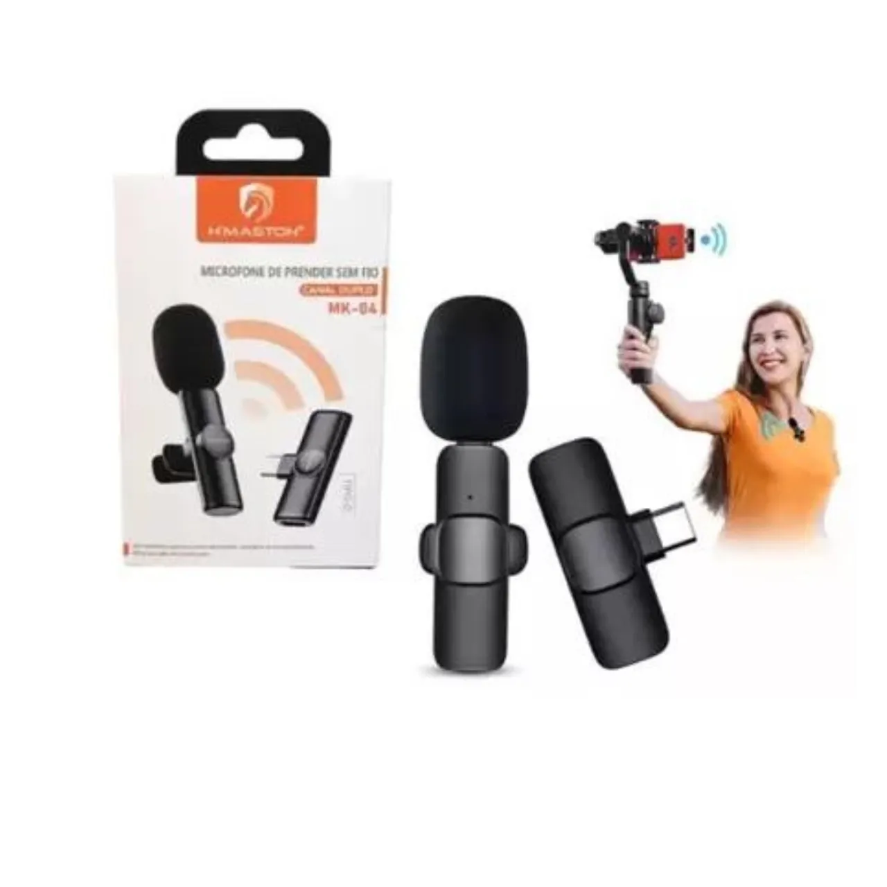 Microfone de lapela 