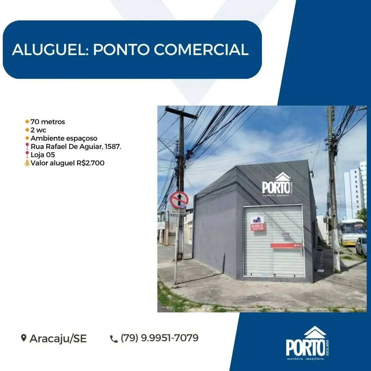 Imóvel para aluguel possui 70 metros quadrados em Ponto Novo - Aracaju - SE