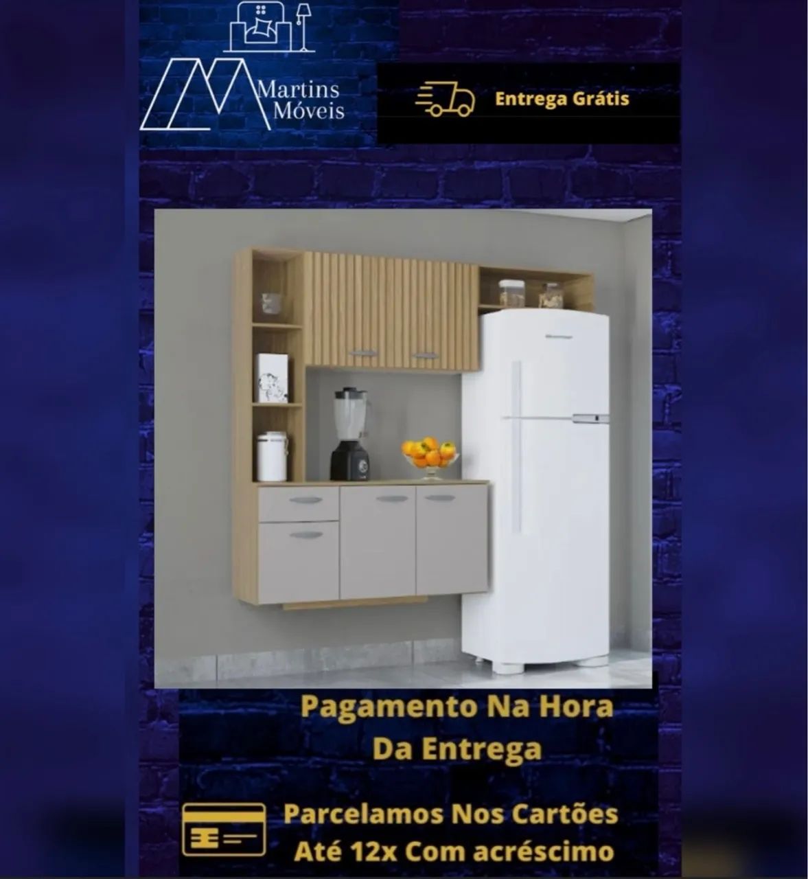 GRANDE PROMOÇÃO*ARMARIO DE COZINHA MEL E ISIS  COMPLETA  ENTREGA GRÁTIS ACEITA CARTÃO - Foto 3