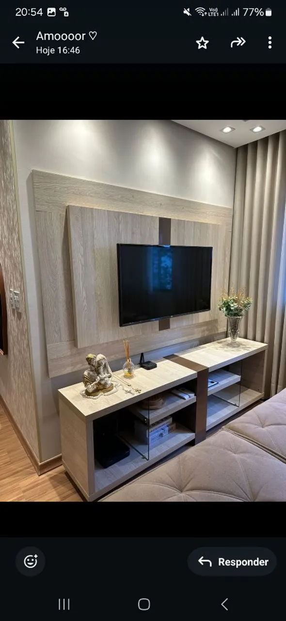 Vendo o painel para TV com a rack MDF