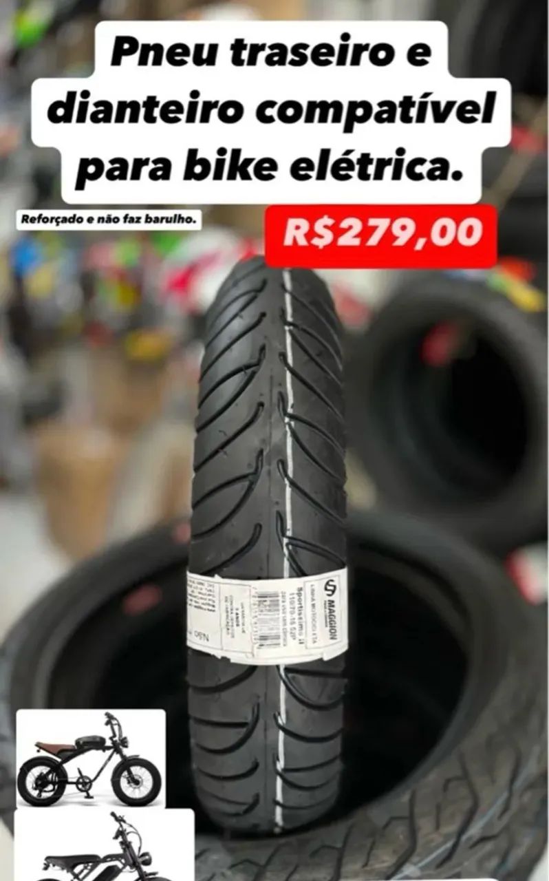 Pneu Traseiro e Dianteiro para Bike Elétrica 240$
