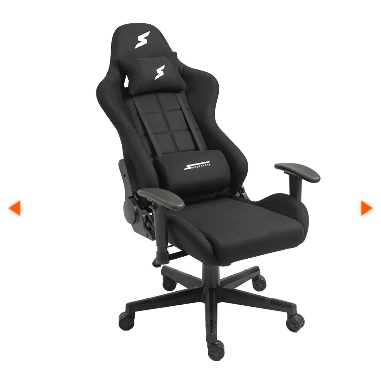 Cadeira Gamer SuperFrame Speed em Tecido Preta - Foto 2