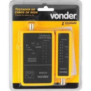 TESTADOR DE CABOS DE REDE RJ45/COAXIAL VONDER - Foto 3