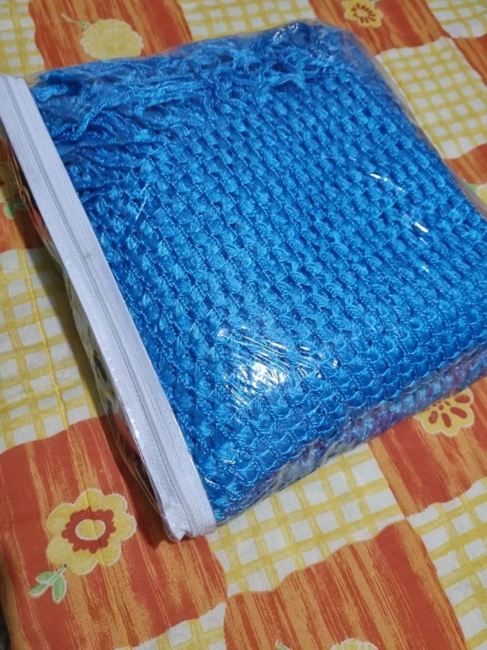 Colcha de linha casal azul - Foto 4