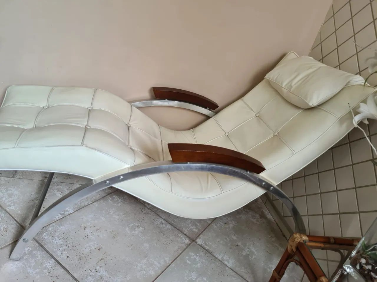 Sofá Chaise Longue Branco
