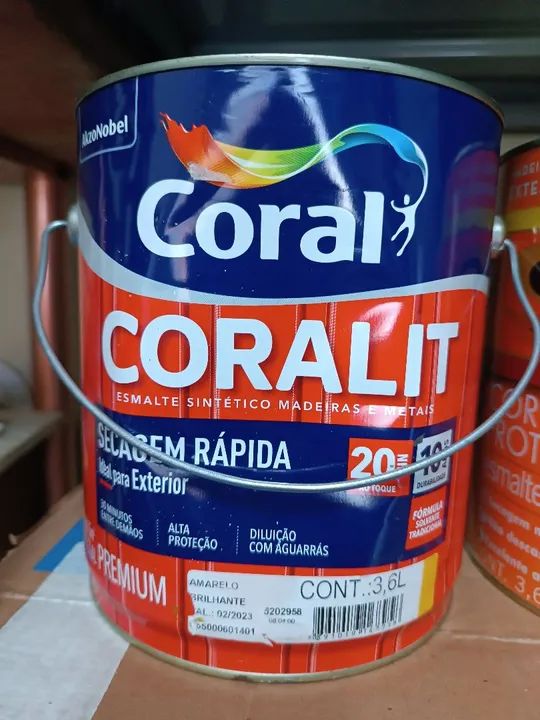 Esmaltes base Solvente Suvinil e Coral 3,6l