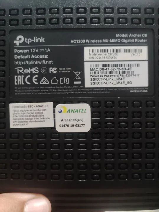 Roteador TP-Link Archer C6 - Foto 3