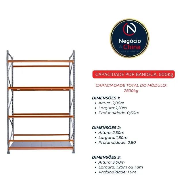 Mini Porta Pallet em Aço - Foto 5