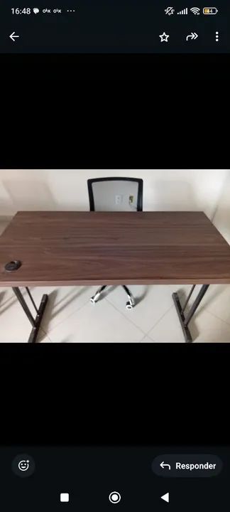 Mesa reta 120x60 com gaveta produtos de ótima qualidade  - Foto 2
