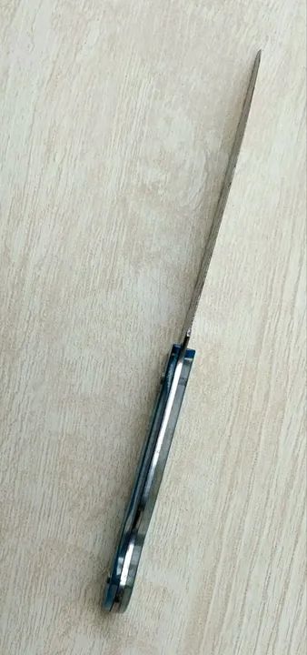 Faca antiga Promocional - 21 cm -em aço Inox com cabo em acrílico gravação de logotipos  - Foto 6