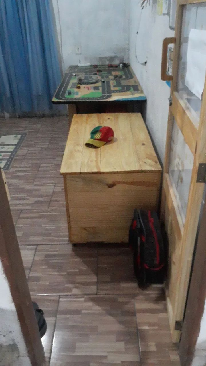 Baú de madeira de pinho para organização chama no zap *  - Foto 3