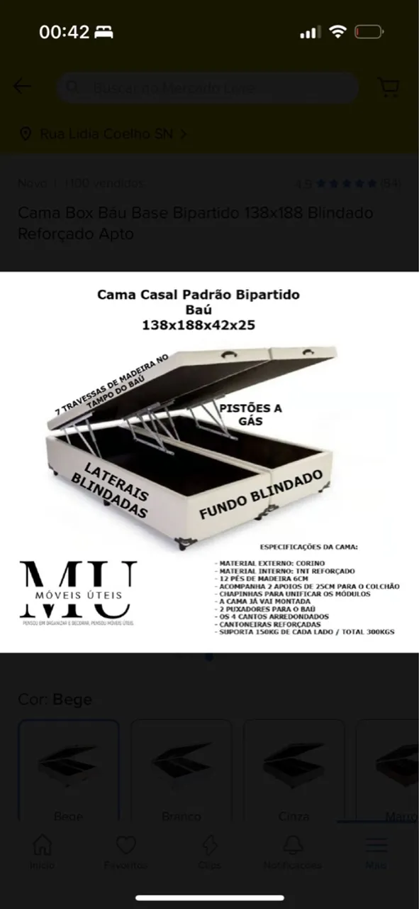 CAMA BAU CASAL