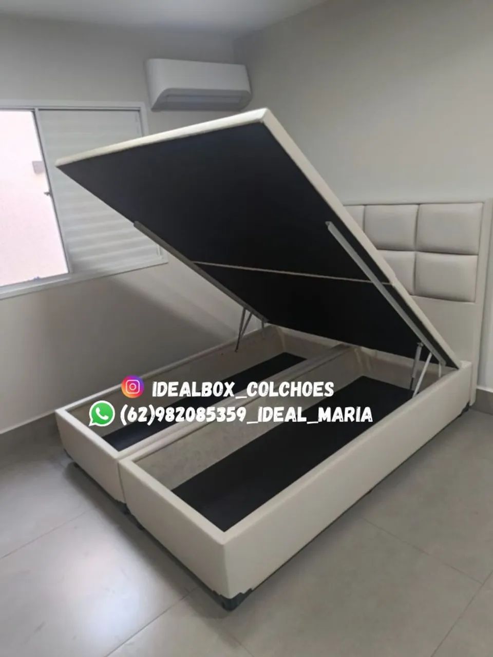 BOX BAÚ QUEEN 158X198 COM CABECEIRA PAINEL - Foto 2