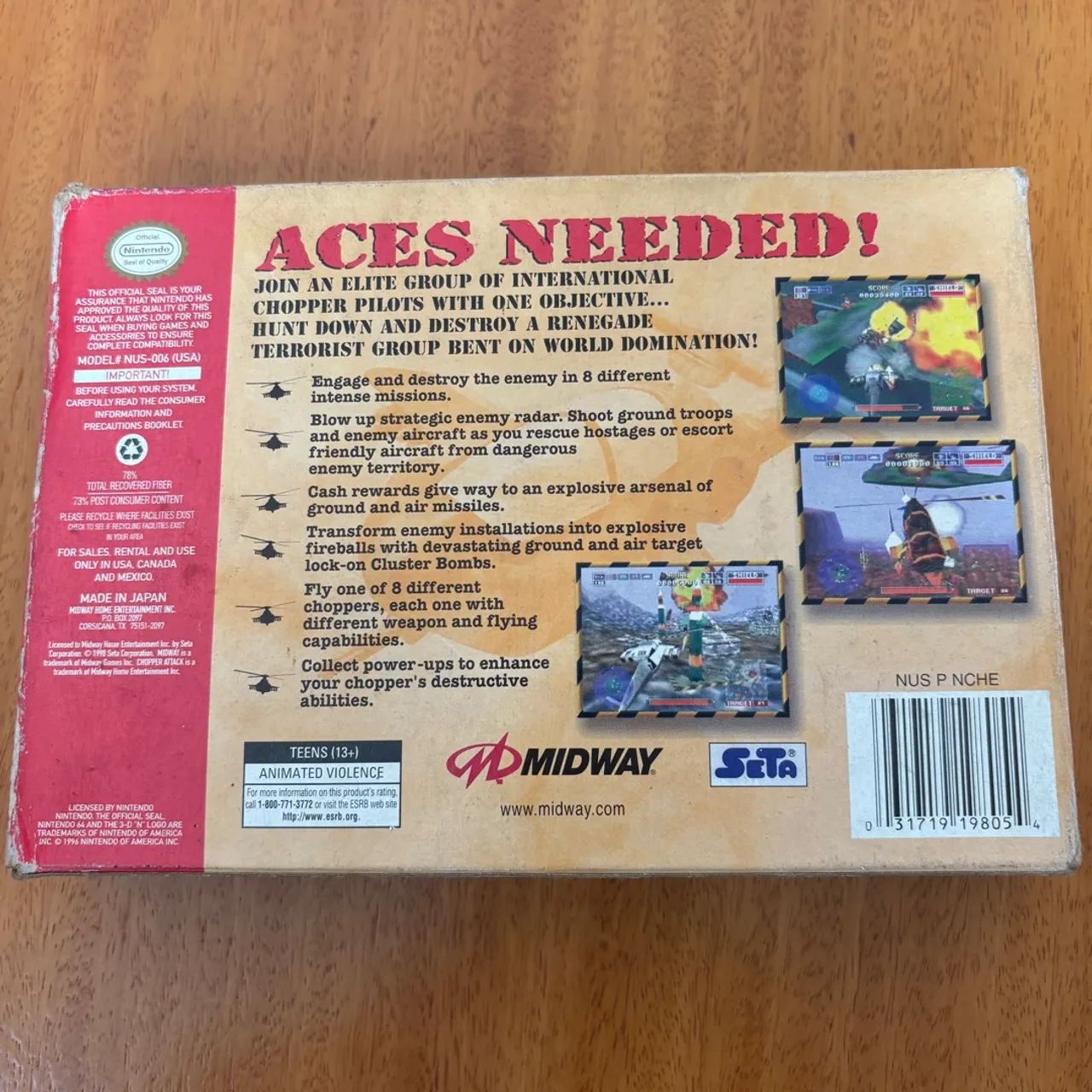 Chopper Attack - Nintendo 64 - Completo - Foto 4