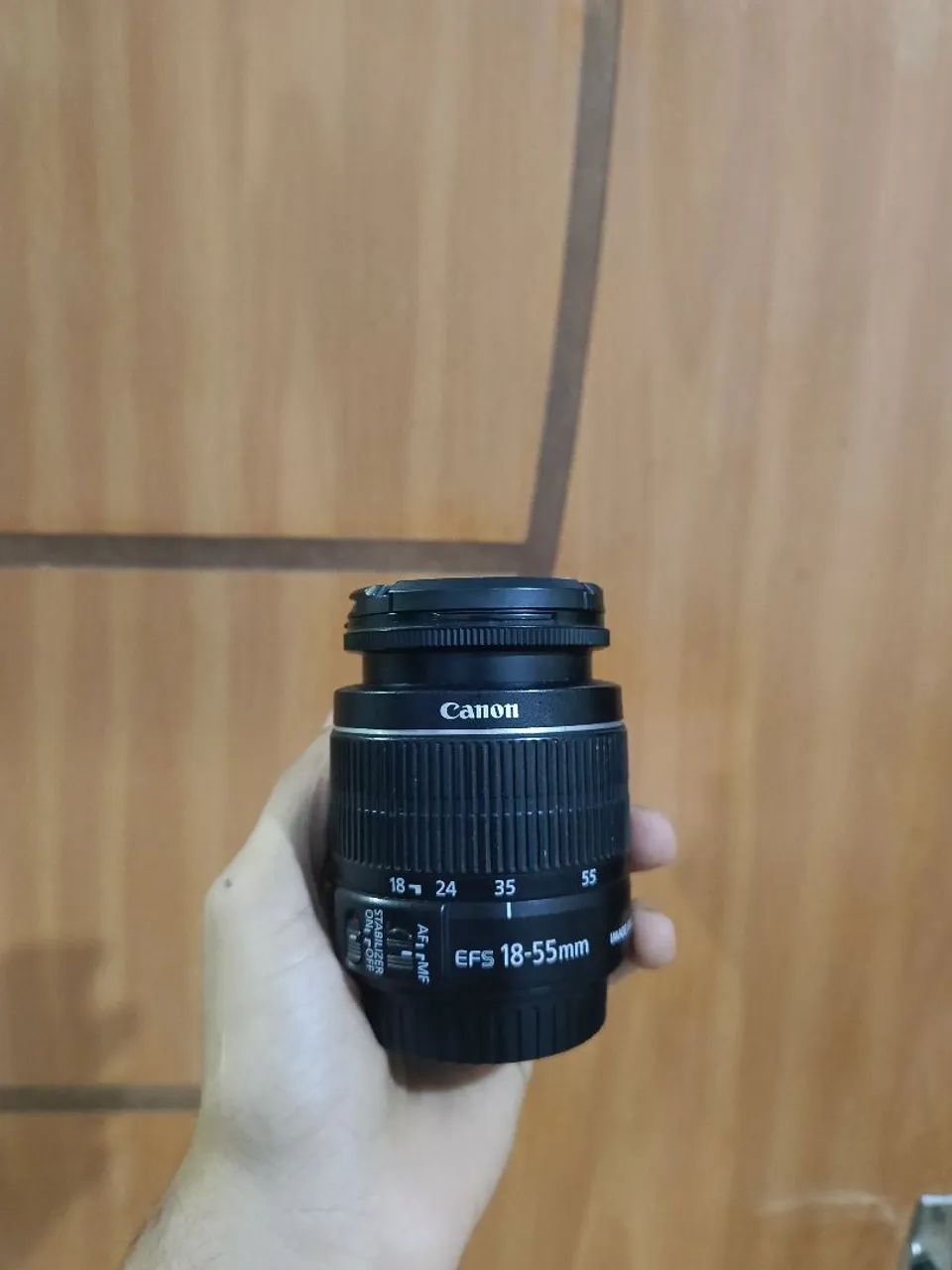 Lente Canon EFS 18-55mm aceito troca 