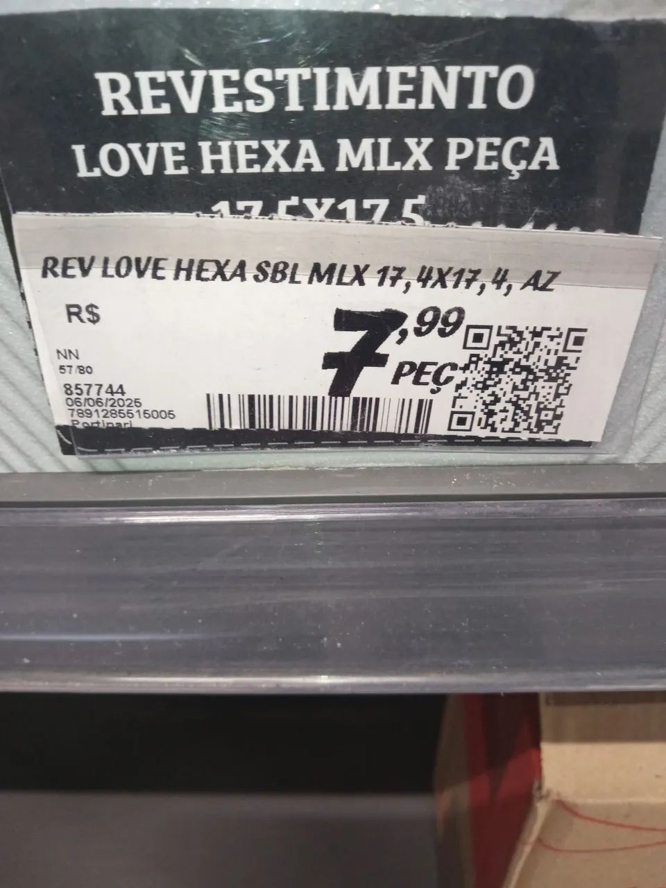 Porcelanato Love Hexa SBL Brilhante Retificado 17,44x17,44cm Verde *Lote Com 84 Peças* - Foto 5