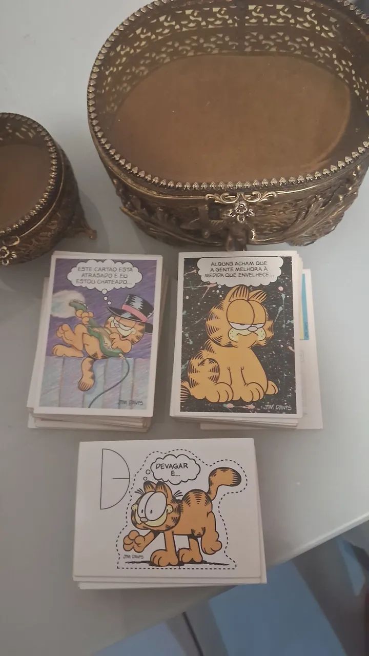 Garfield 158 Mini Cards Antigos em perfeito estado de conservação  - Foto 2