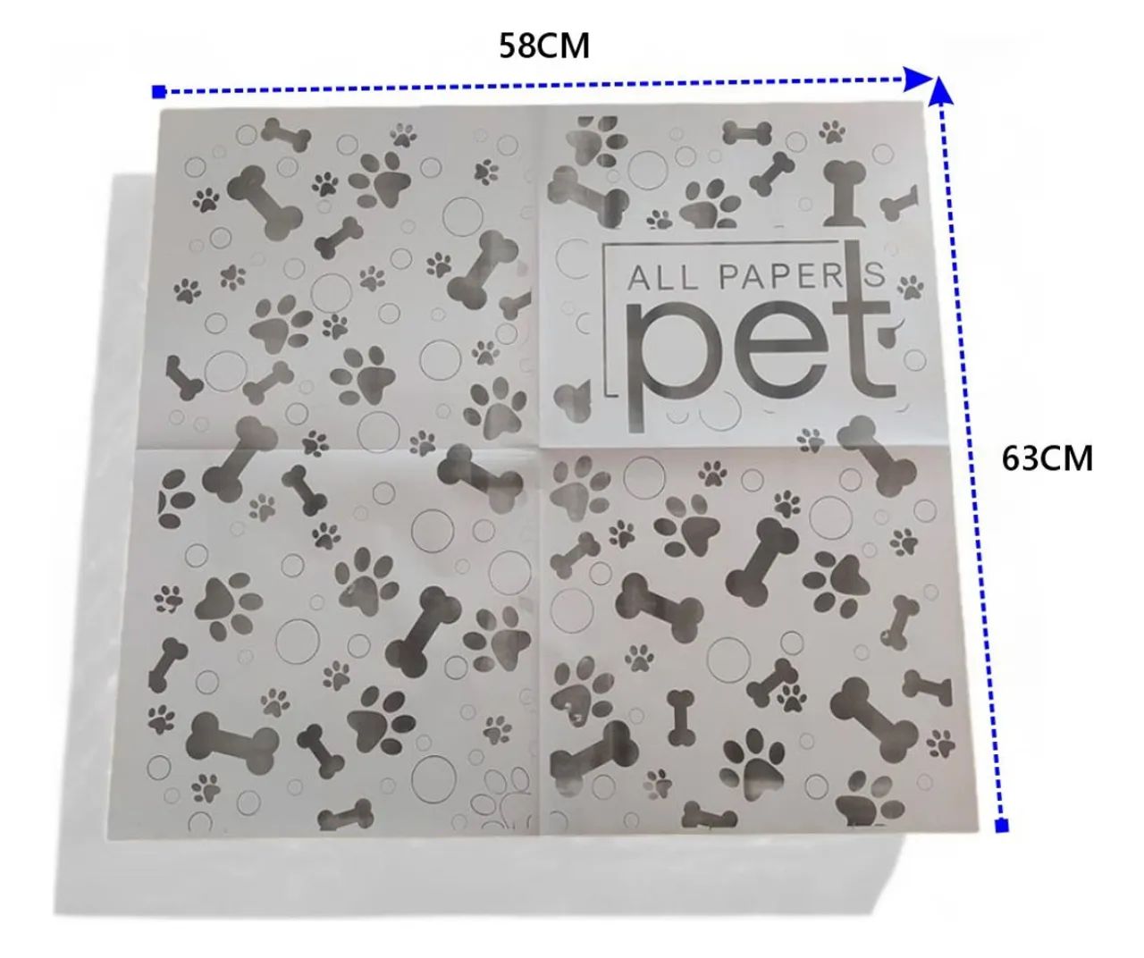 JORNAL PET 5Kg 300 folhas Tam 63x58cm 100% BIODEGRADÁVEL. - Foto 2