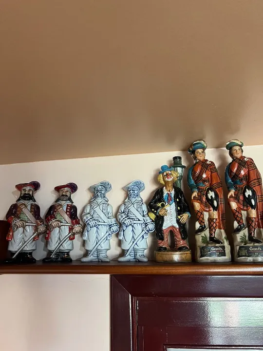 Garrafas decorativas colecionáveis