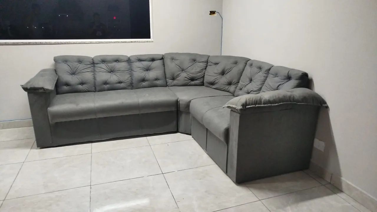 Sofa de canto com braços novos de fábrica! Pronta entrega 