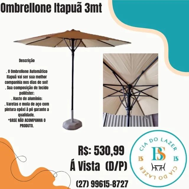 Ombrellone Automático Itapuã 3mt 