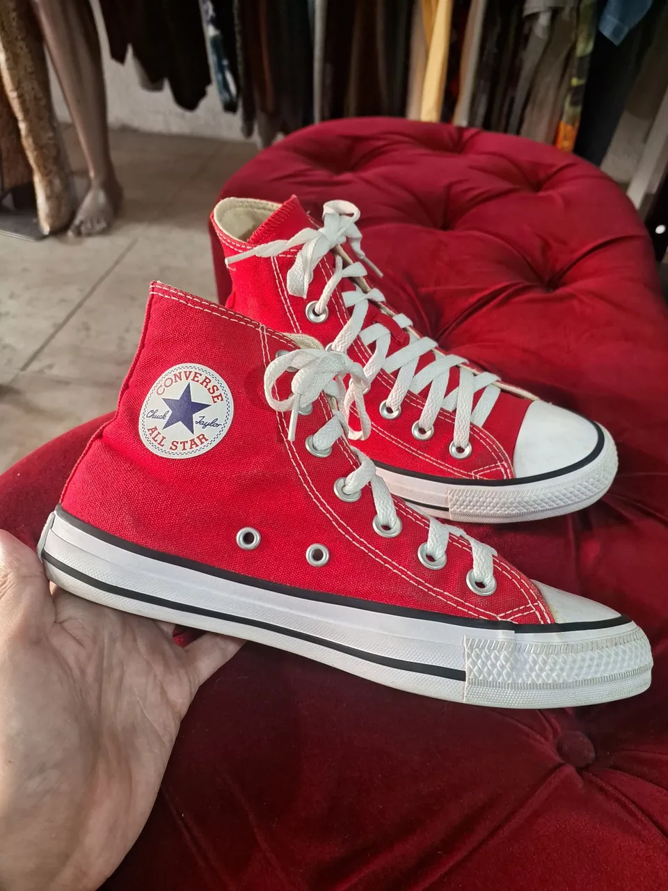 Tênis Original Converse All Star Chuck Taylor Vermelho - Tam 34
