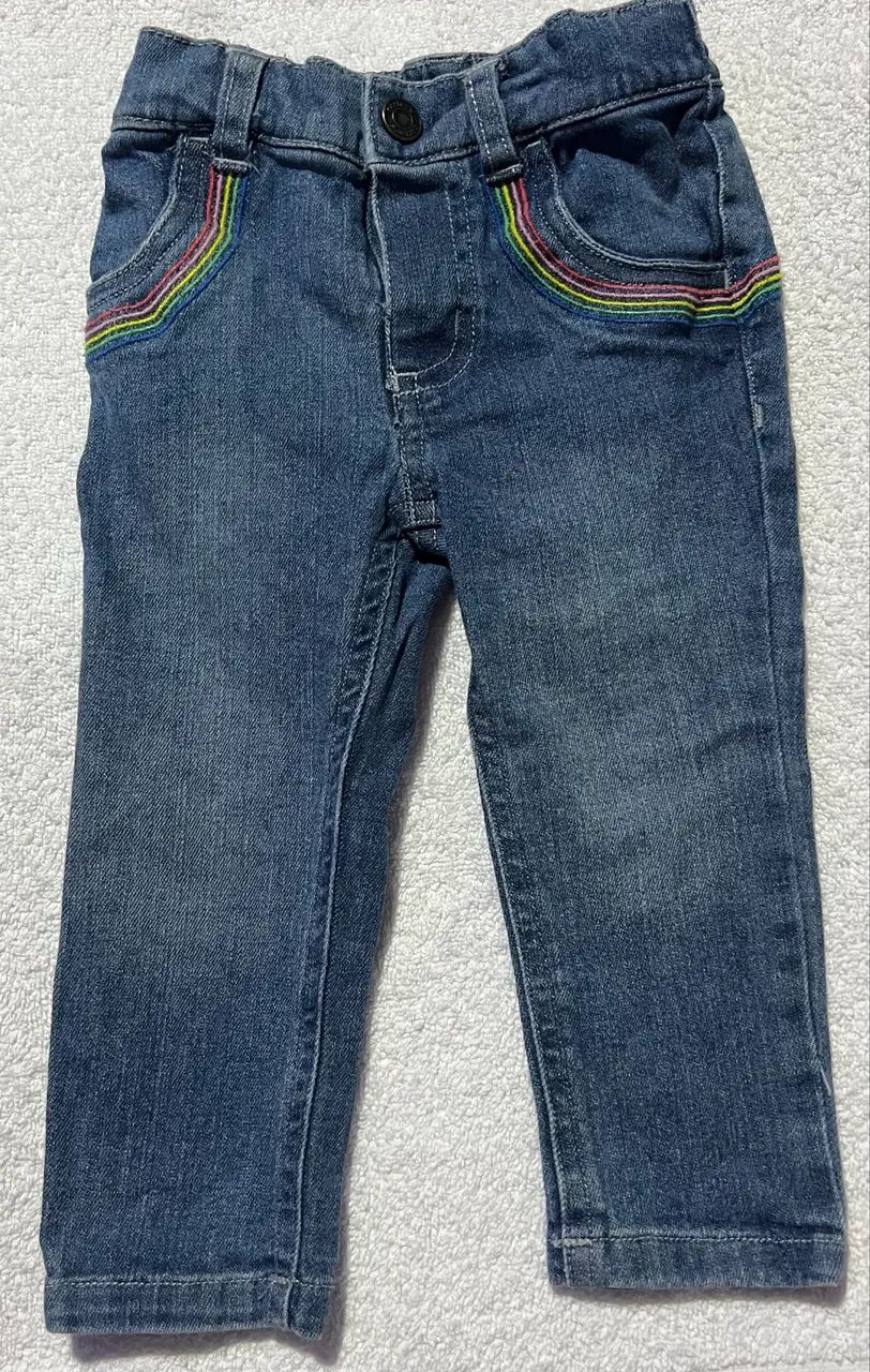 Calça jeans bebê 12 meses Carters