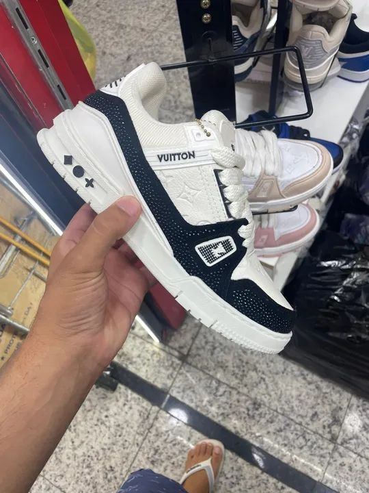Tênis Louis Vuitton com brilho 34 ao 39