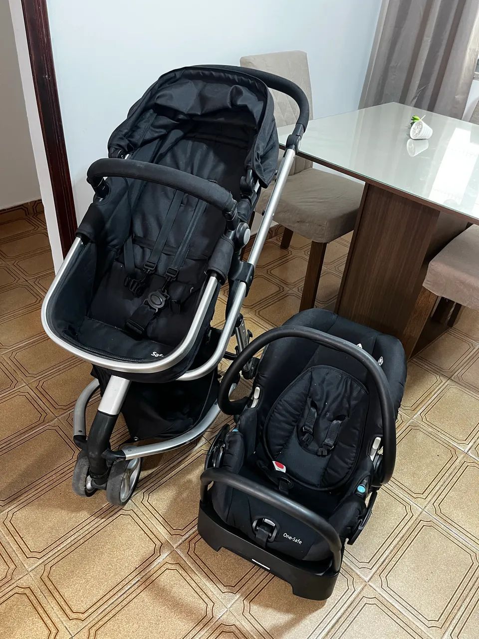 Carrinho de bebê Moisés + cadeirinha  - Foto 6