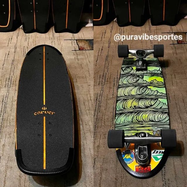 Skate Carver C7 simulador surf Yow Smoothstar Importado - Foto 3