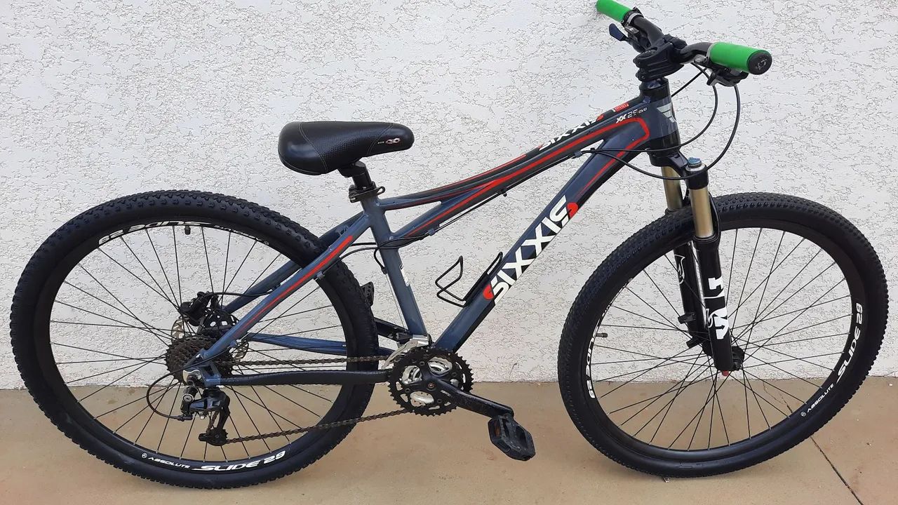 Bicicleta Sixxis Aro 29, kit shimano tamanho M - 17', bem conservada, freeride - Foto 6