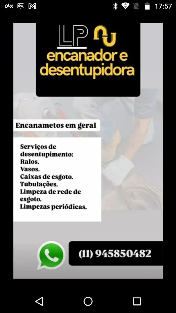 Encanador e Desentupidora - Serviços em Geral