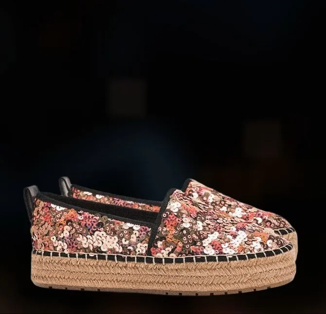 Alpargatas com glitter - Elegância e Conforto -Zara