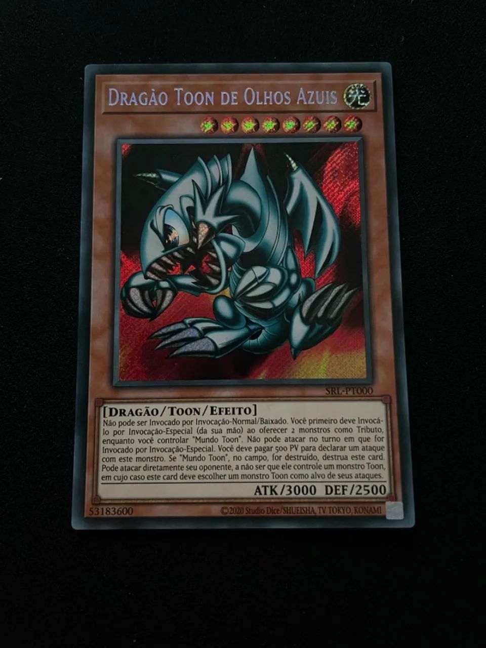 Carta Yu gi oh Blue-Eyes Toon Dragon srl-000