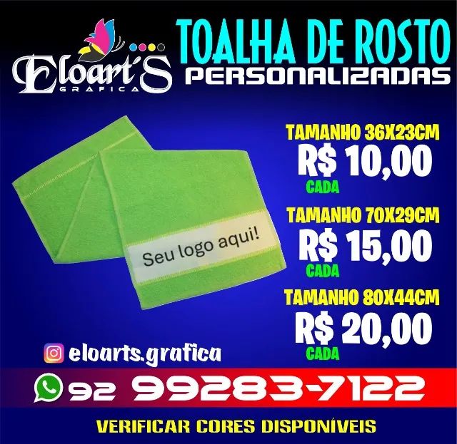 Toalhas de rosto