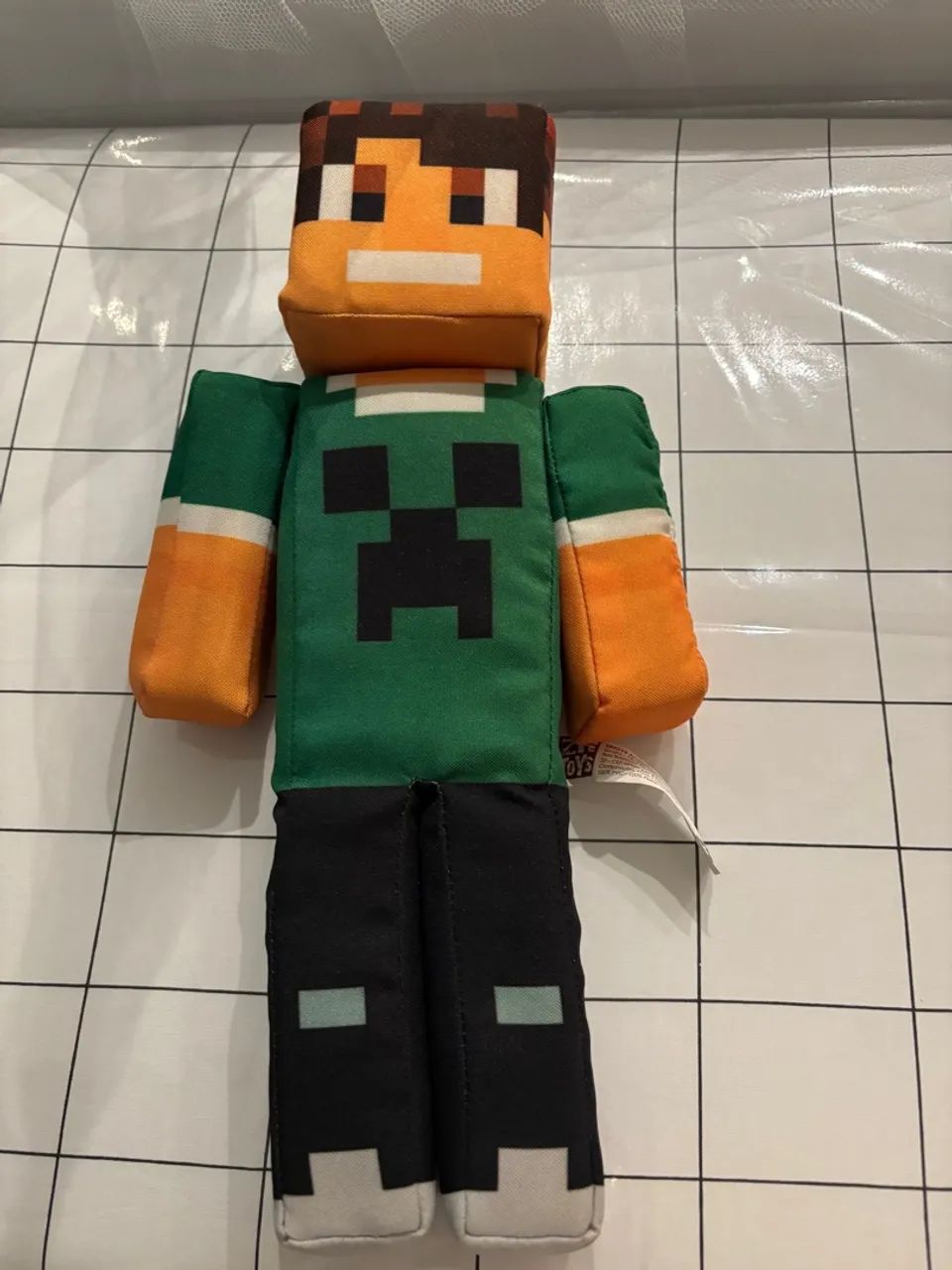Boneco Minecraft - Steve com Creeper