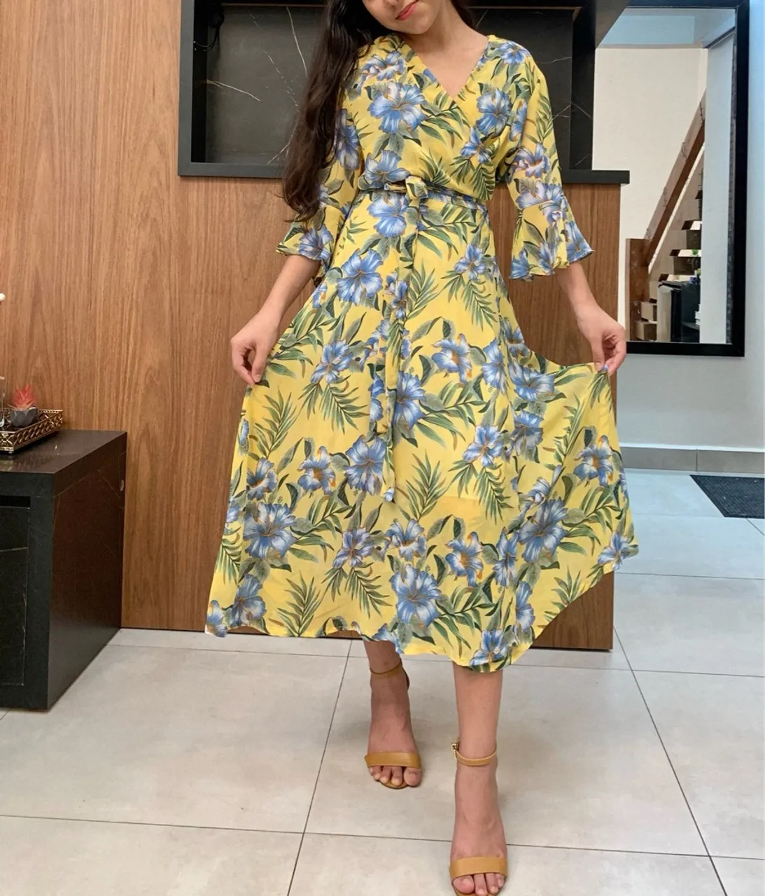 PROMOÇÃO Vestido Floral Feminino