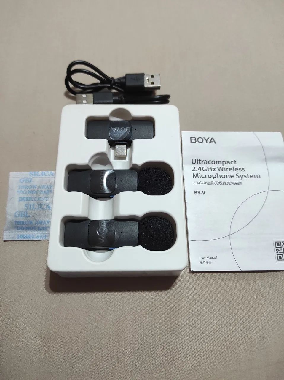 Microfone sem fio Boya BY-V20 Ultracompact 2.4GHz USB-C - Foto 4