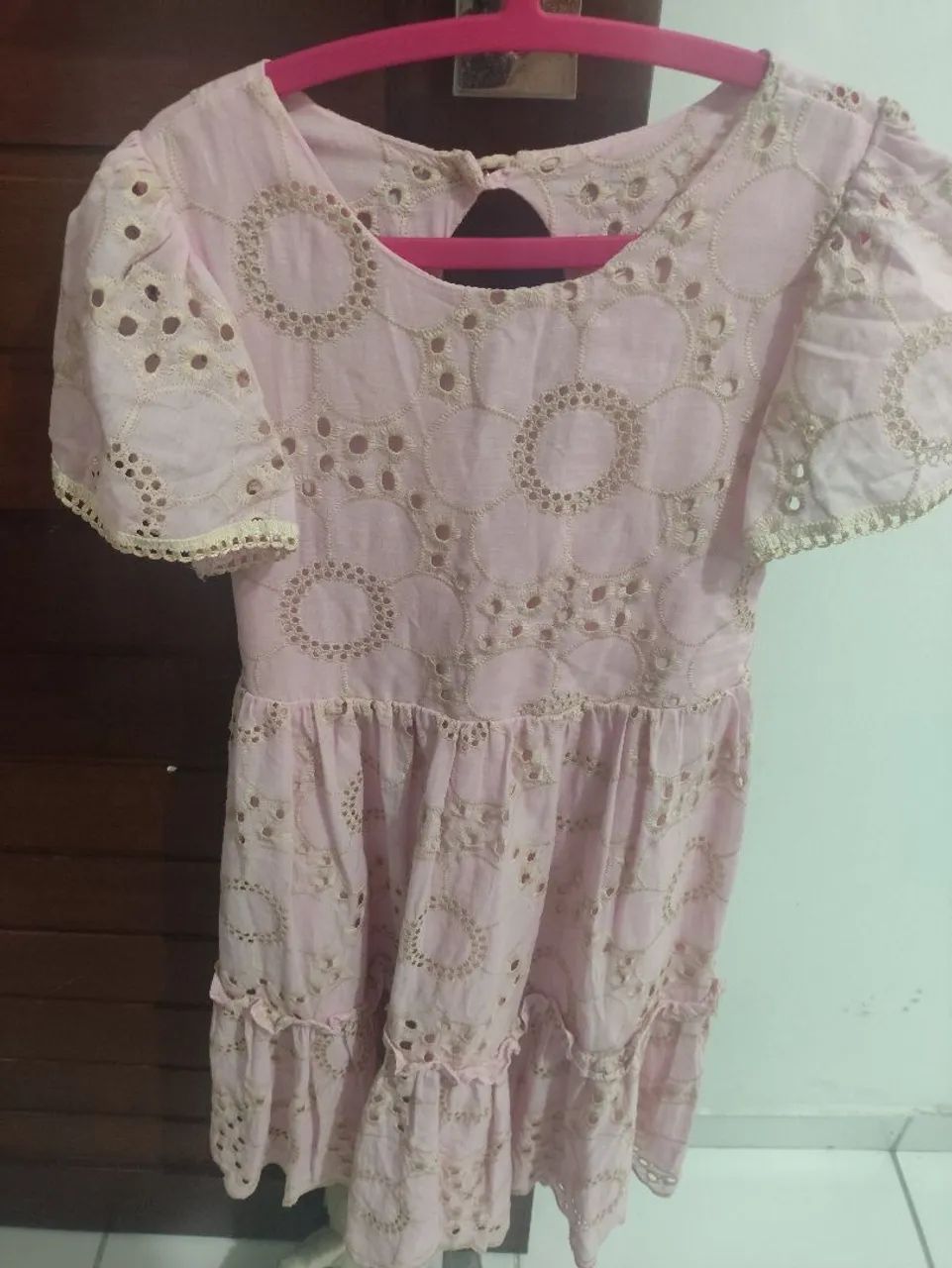 Vestido em gripi rosa claro - Foto 3