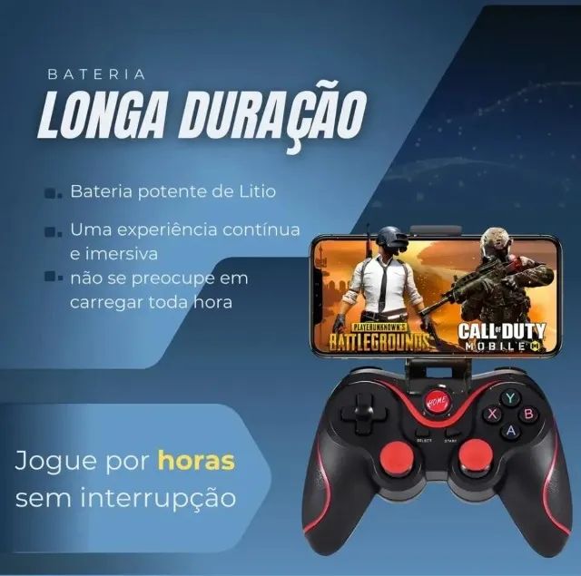 Controle Manete Gamepad Bluetooth Compativel Android Ios Pc - Foto 2
