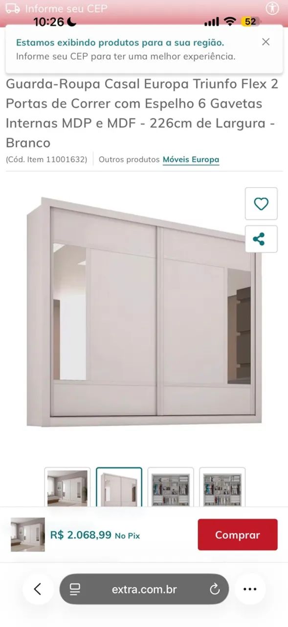 Guarda roupa seminovo - Foto 4