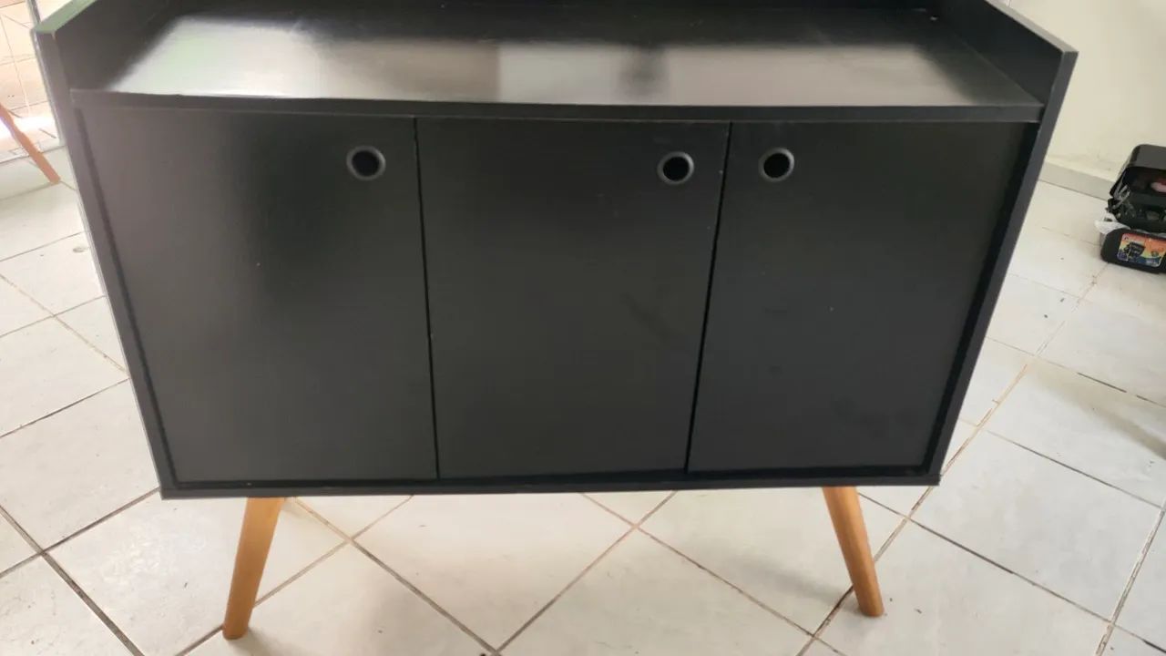 Armário retrô preto - Foto 5