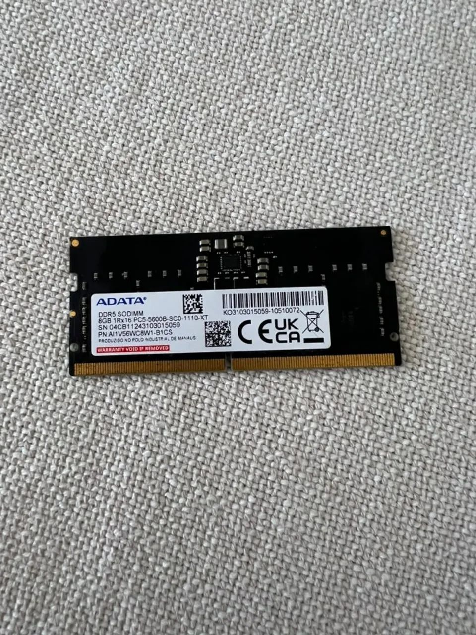 RAM 8GB 5600mhz notebook